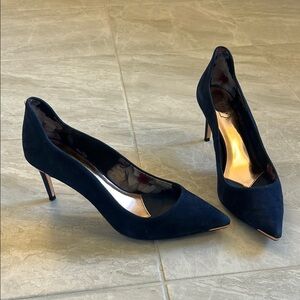 Ted Baker Blue Suede Heels